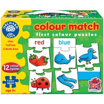 Joc educativ - puzzle in limba engleza Invata culorile prin asociere